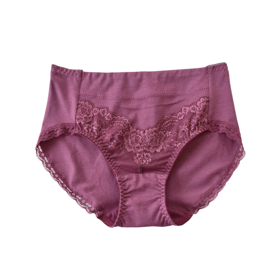 レースレディース Lace Ladies おなかすっぽり ストレッチ ハイウエストショーツ【返品不可商品】 （ワインレッド） ワインレッド
