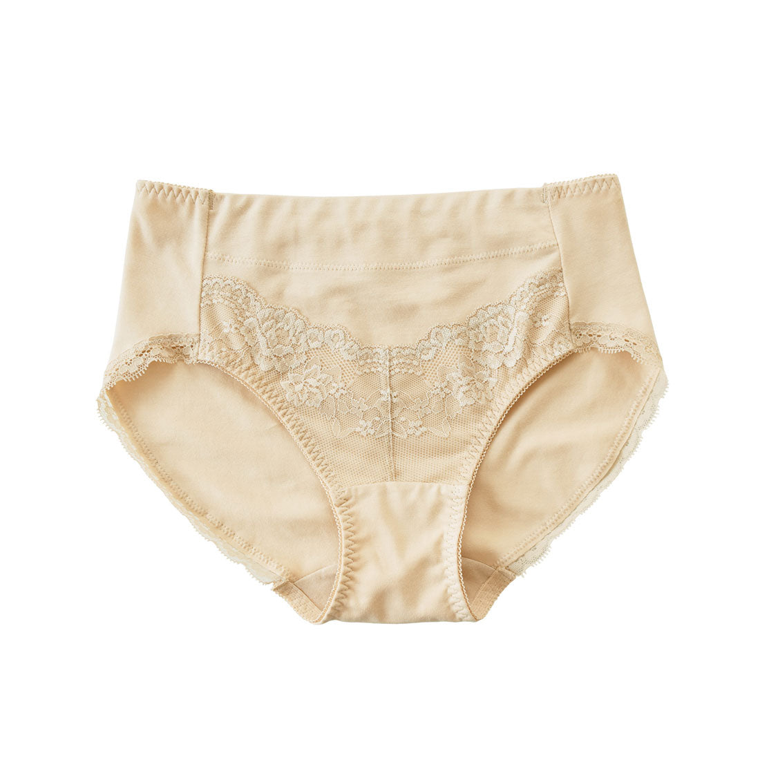 レースレディース Lace Ladies おなかすっぽり ストレッチ ハイウエストショーツ【返品不可商品】 （ベージュ） ベージュ
