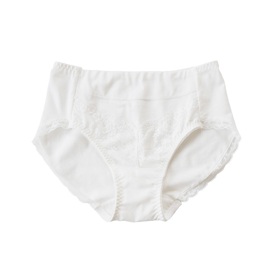 レースレディース Lace Ladies おなかすっぽり ストレッチ ハイウエストショーツ【返品不可商品】 （ホワイト） ホワイト