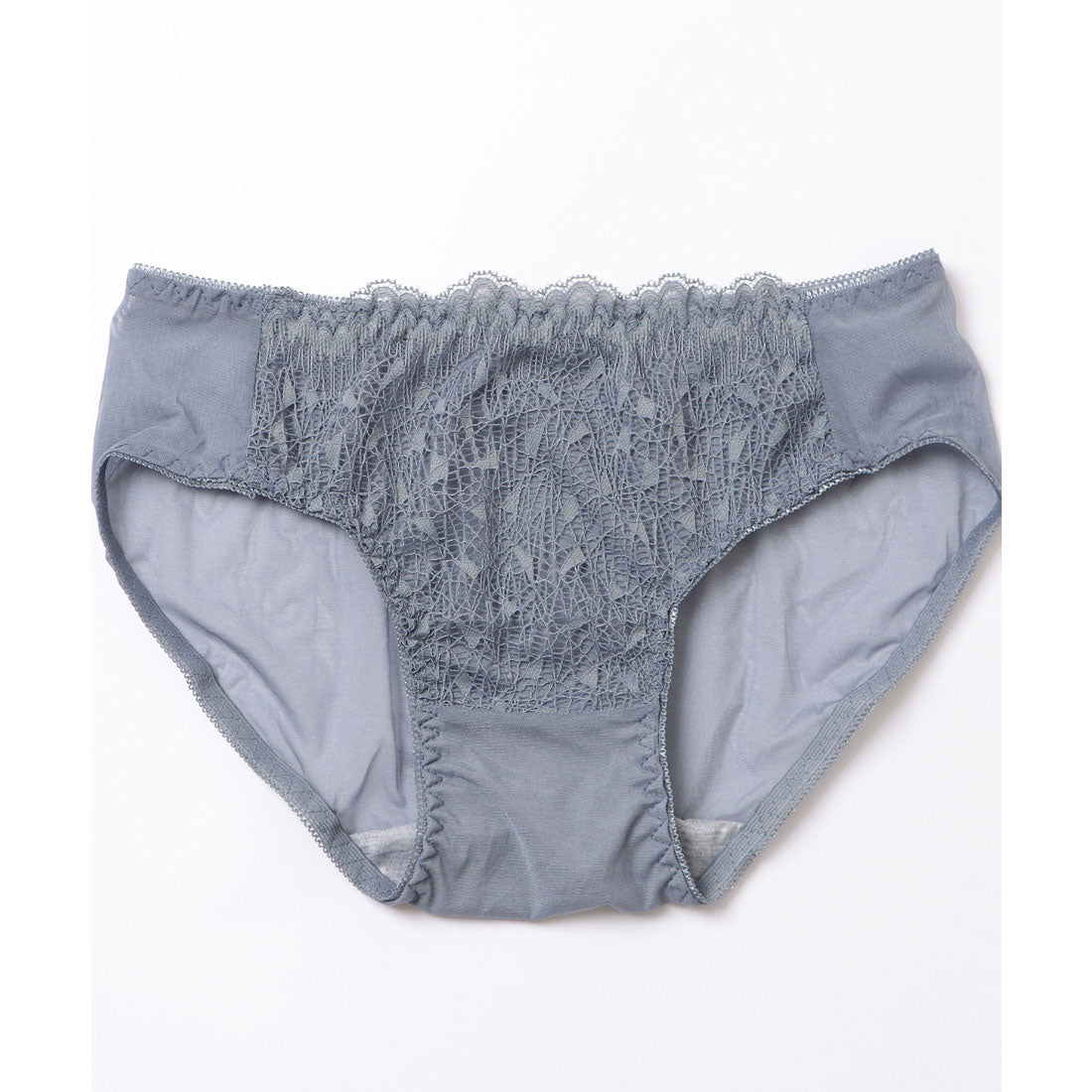 レースレディース Lace Ladies レース切替リボン付きノンワイヤーブラ&ショーツセット【返品不可商品】 （アイボリー） アイボリー