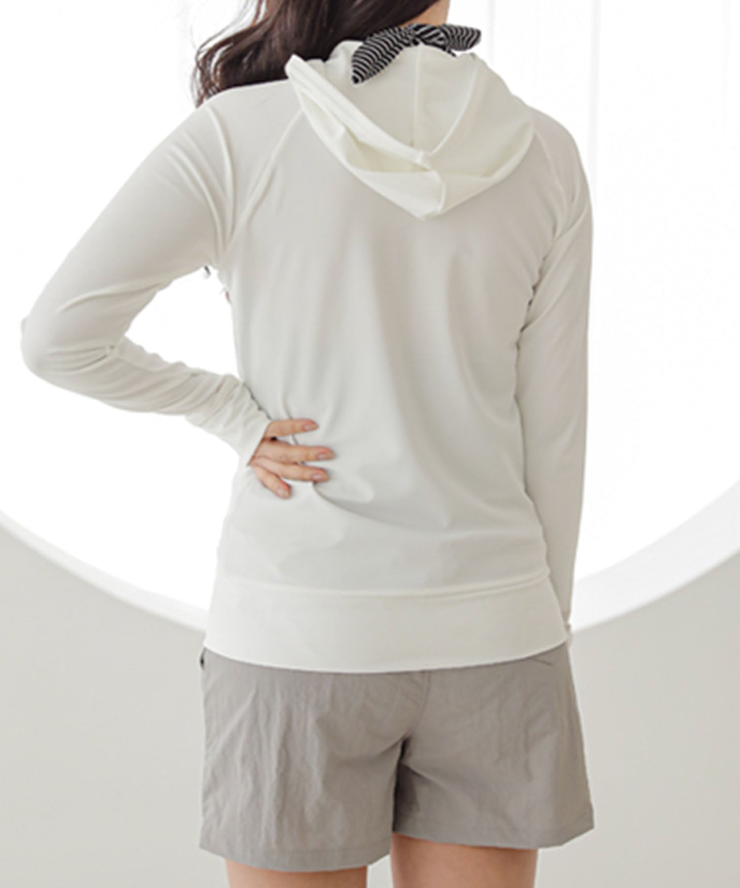レースレディース Lace Ladies ボーダー柄ホルタータンキニ4点セット【返品不可商品】 （ホワイト） ホワイト