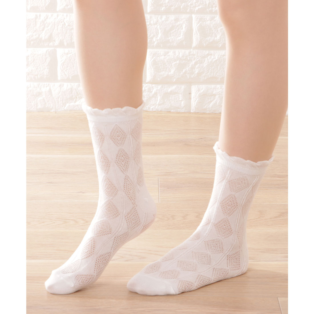 レースレディース Lace Ladies 【5足セット】ガーリーモチーフバラエティクルーソックス