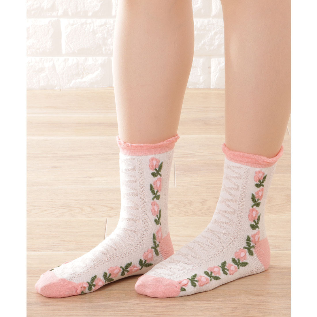 レースレディース Lace Ladies 【5足セット】ガーリーモチーフバラエティクルーソックス