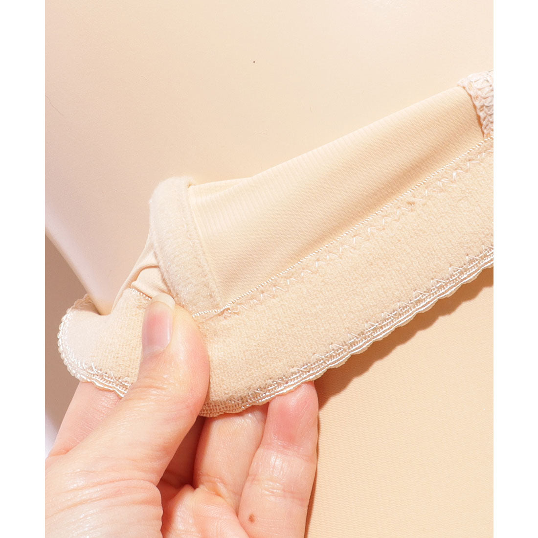 レースレディース Lace Ladies フロント レース ハイウエスト ガードル ショーツ【返品不可商品】 （ベージュ） ベージュ