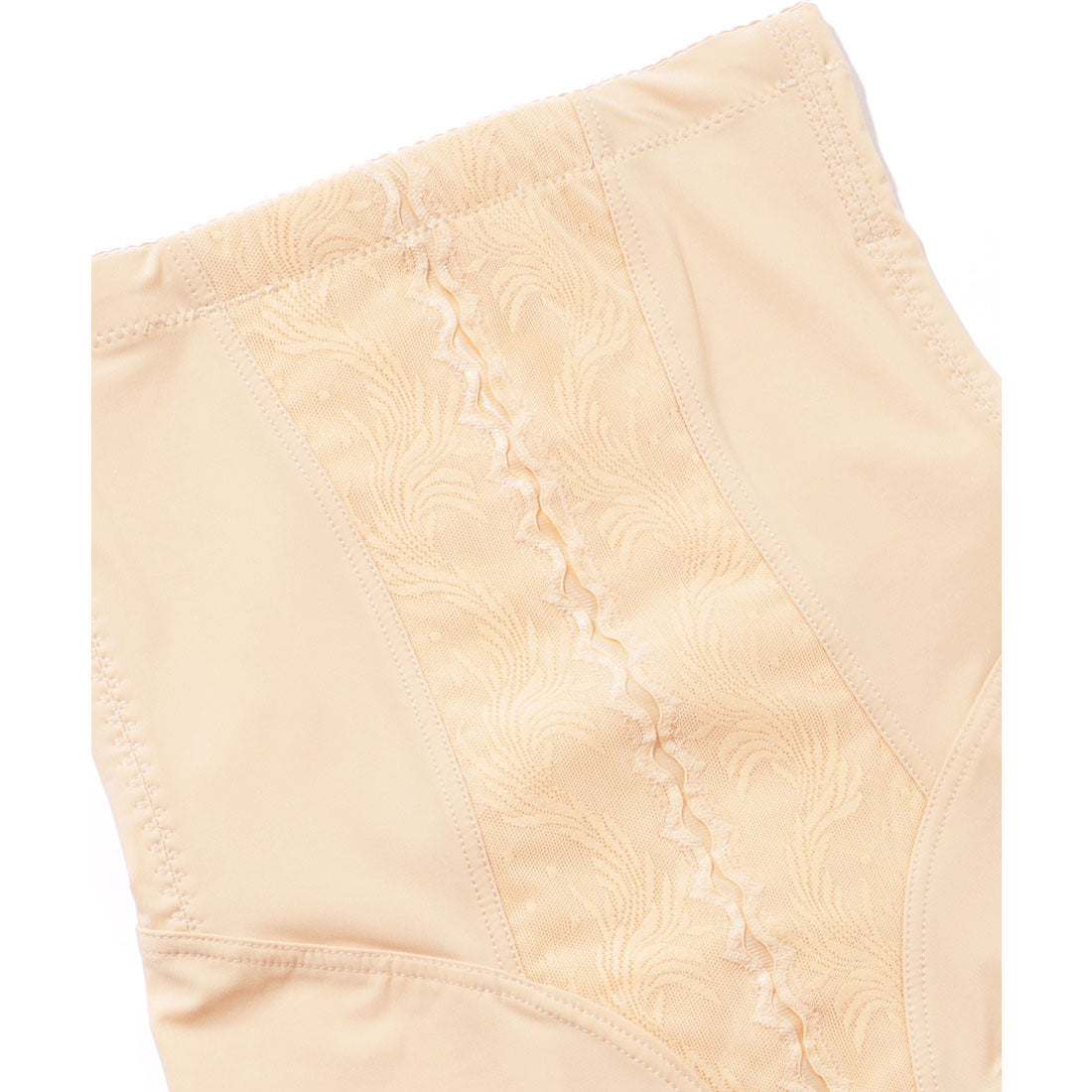 レースレディース Lace Ladies フロント レース ハイウエスト ガードル ショーツ【返品不可商品】 （ベージュ） ベージュ