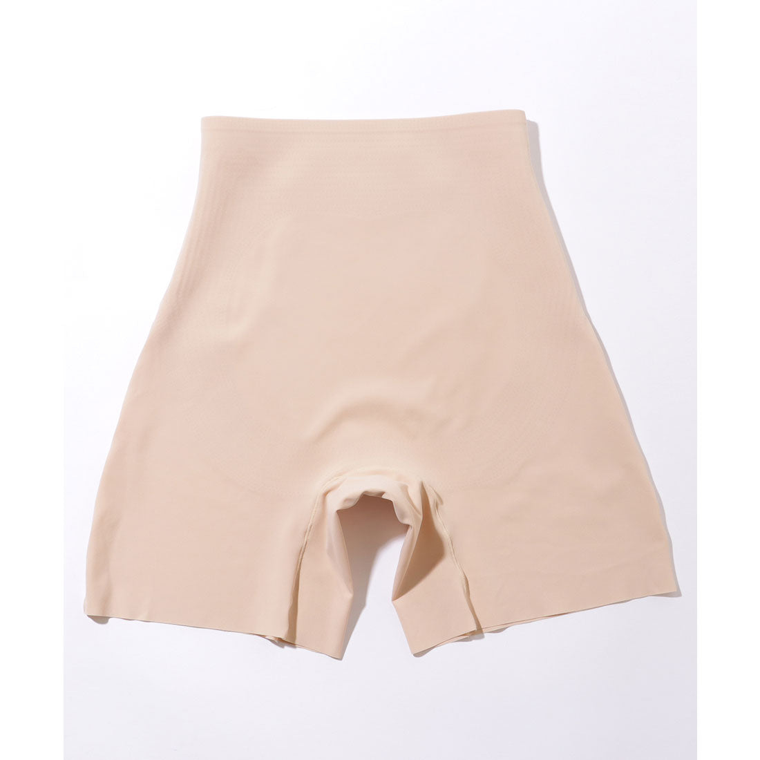 レースレディース Lace Ladies ハイウエスト シームレス 3分丈 シンプル ボディシェイパー【返品不可商品】 （ベージュ） ベージュ