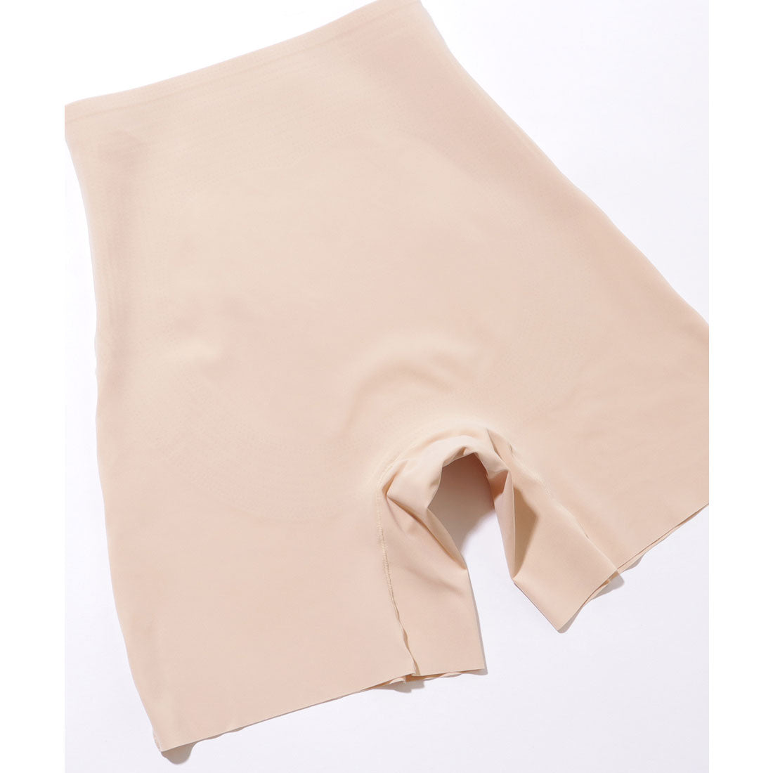 レースレディース Lace Ladies ハイウエスト シームレス 3分丈 シンプル ボディシェイパー【返品不可商品】 （ベージュ） ベージュ