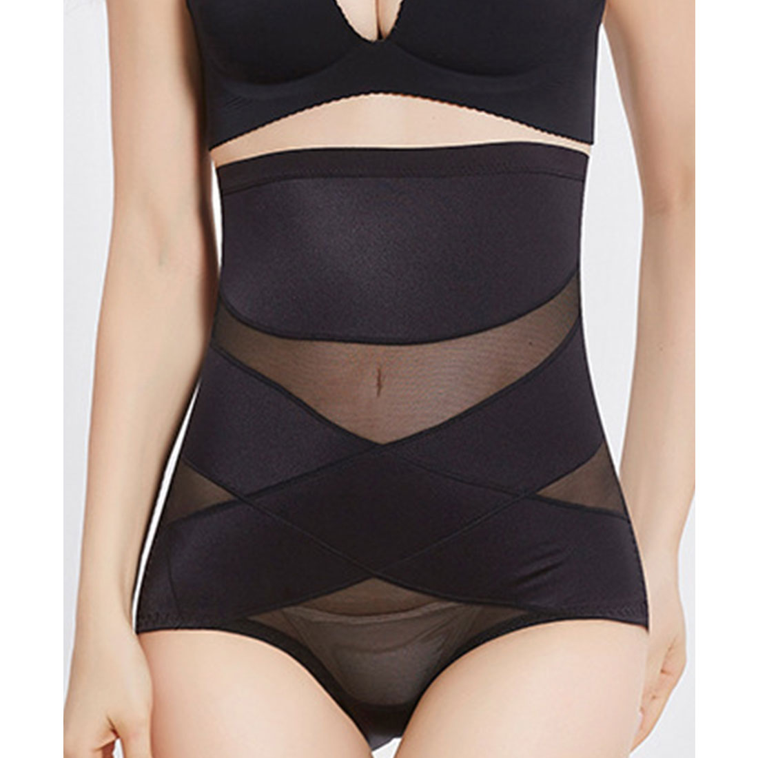 レースレディース Lace Ladies シアードッキング ハイウエスト シェイプアップ サポーター【返品不可商品】 （ブラック） ブラック