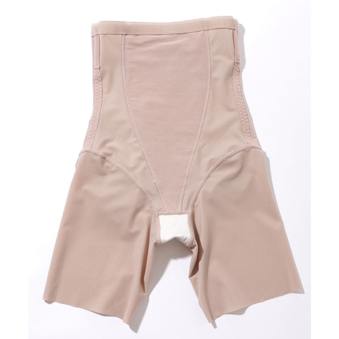 レースレディース Lace Ladies リーフ柄 ジャガード ハイウエスト 3分丈 シェイプアップ パンツ【返品不可商品】 （ブラック） ブラック
