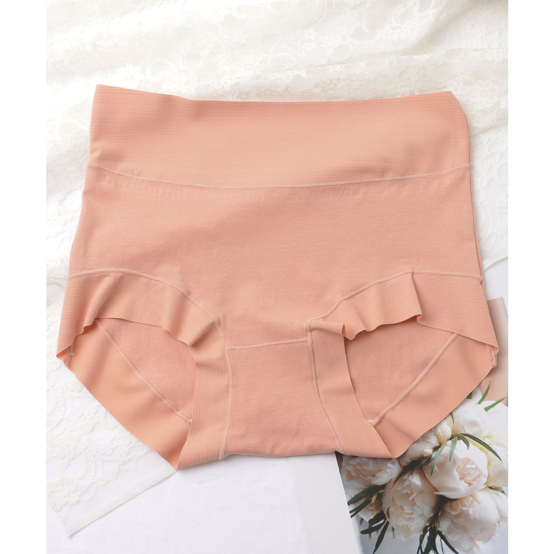 レースレディース Lace Ladies 【5枚セット】ハイウエスト ベーシック カラー ショーツ【返品不可商品】 （5枚セット） 5枚セット