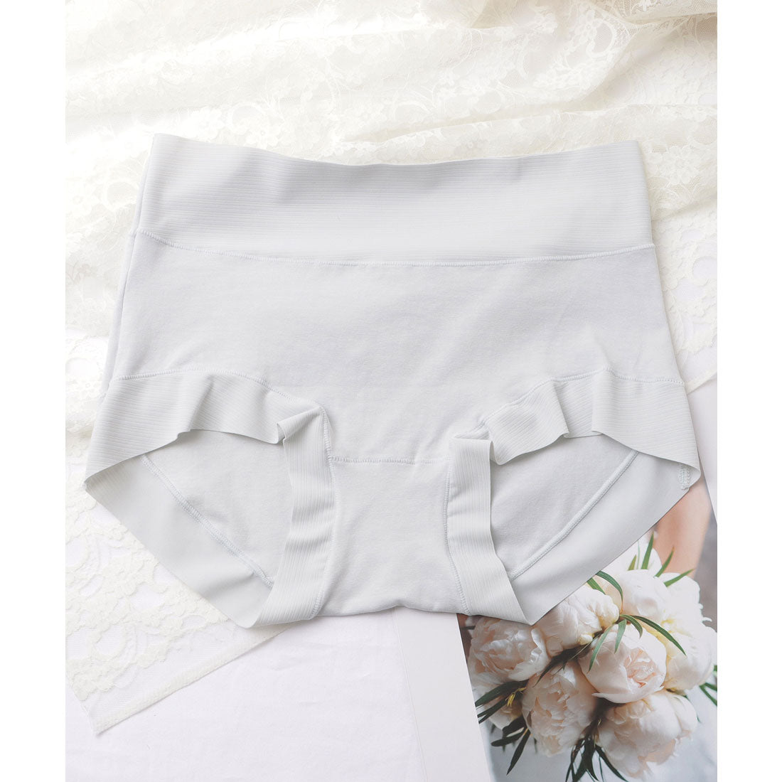 レースレディース Lace Ladies 【5枚セット】ハイウエスト ベーシック カラー ショーツ【返品不可商品】 （5枚セット） 5枚セット