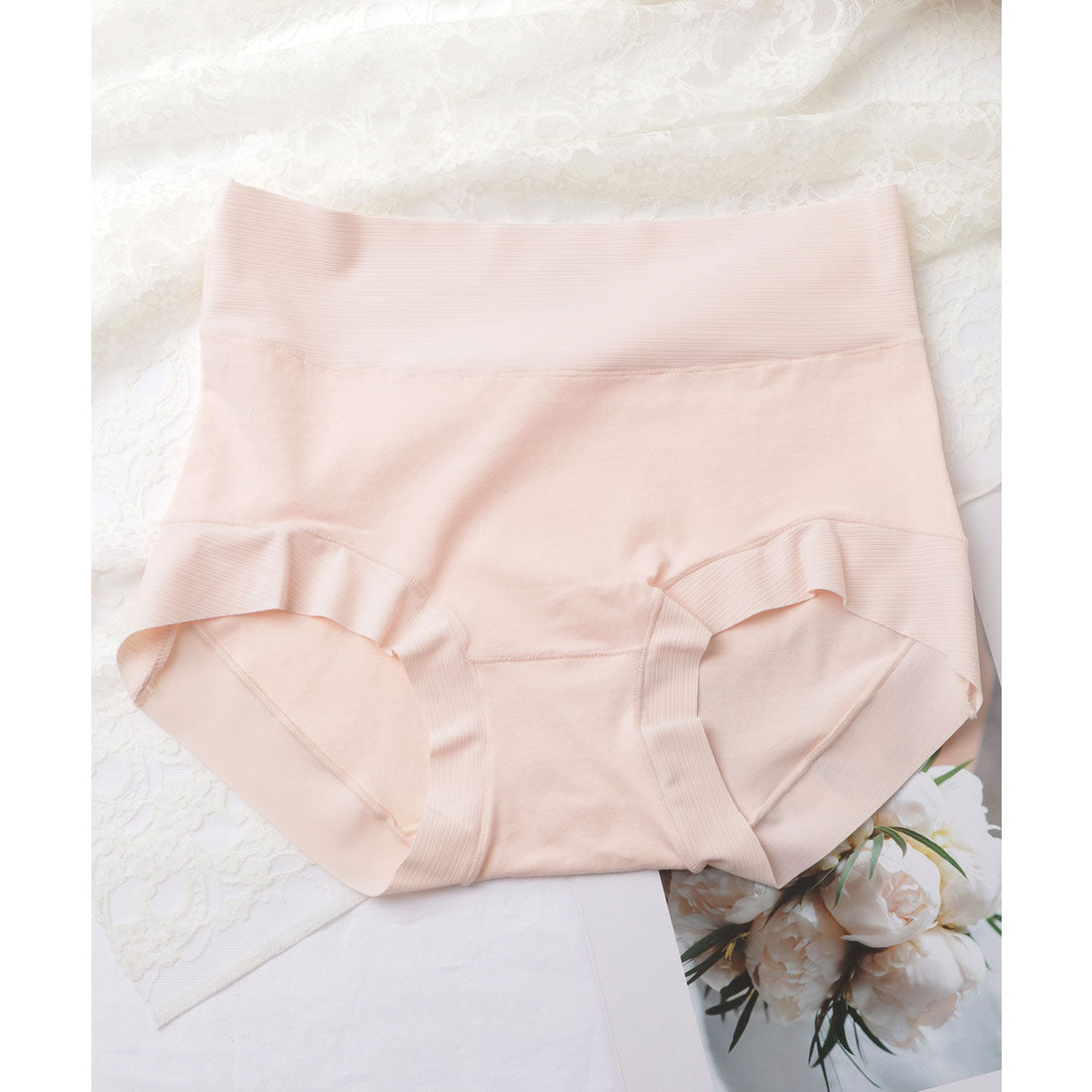 レースレディース Lace Ladies 【5枚セット】ハイウエスト ベーシック カラー ショーツ【返品不可商品】 （5枚セット） 5枚セット