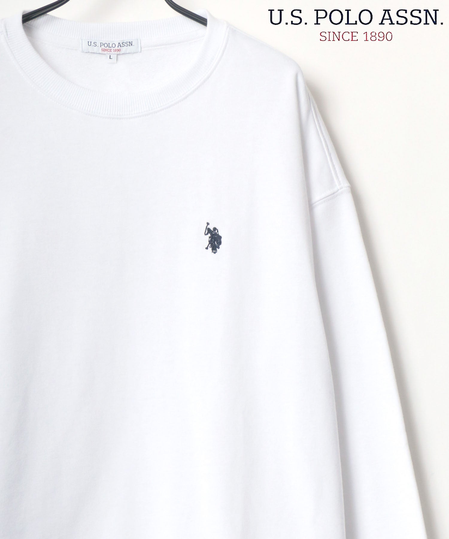 ラザル Lazar 【Lazar】U.S. POLO ASSN./ユーエスポロアッスン ビッグシルエット ワンポイント刺繍 スウェット トレーナー