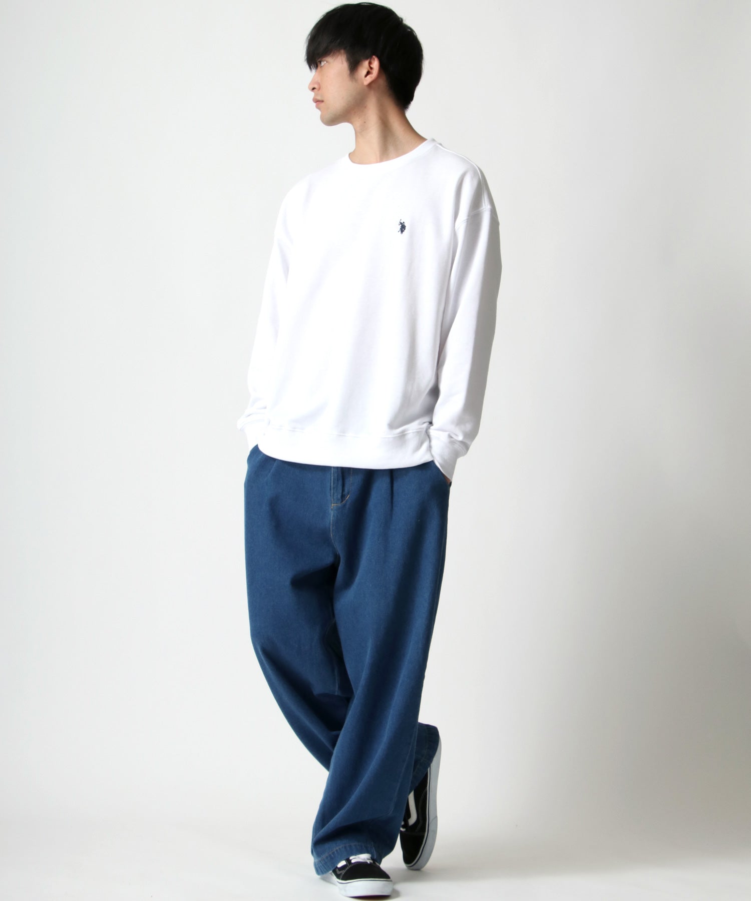 ラザル Lazar 【Lazar】U.S. POLO ASSN./ユーエスポロアッスン ビッグシルエット ワンポイント刺繍 スウェット トレーナー