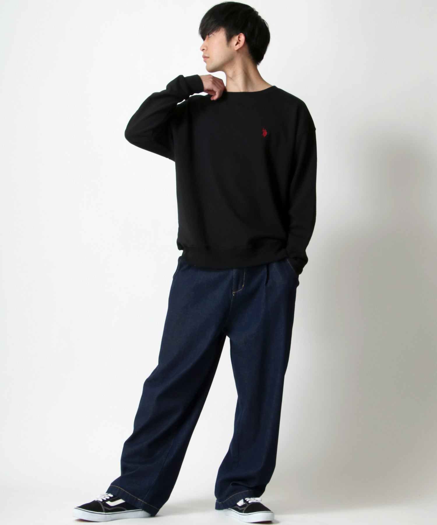 ラザル Lazar 【Lazar】U.S. POLO ASSN./ユーエスポロアッスン ビッグシルエット ワンポイント刺繍 スウェット トレーナー
