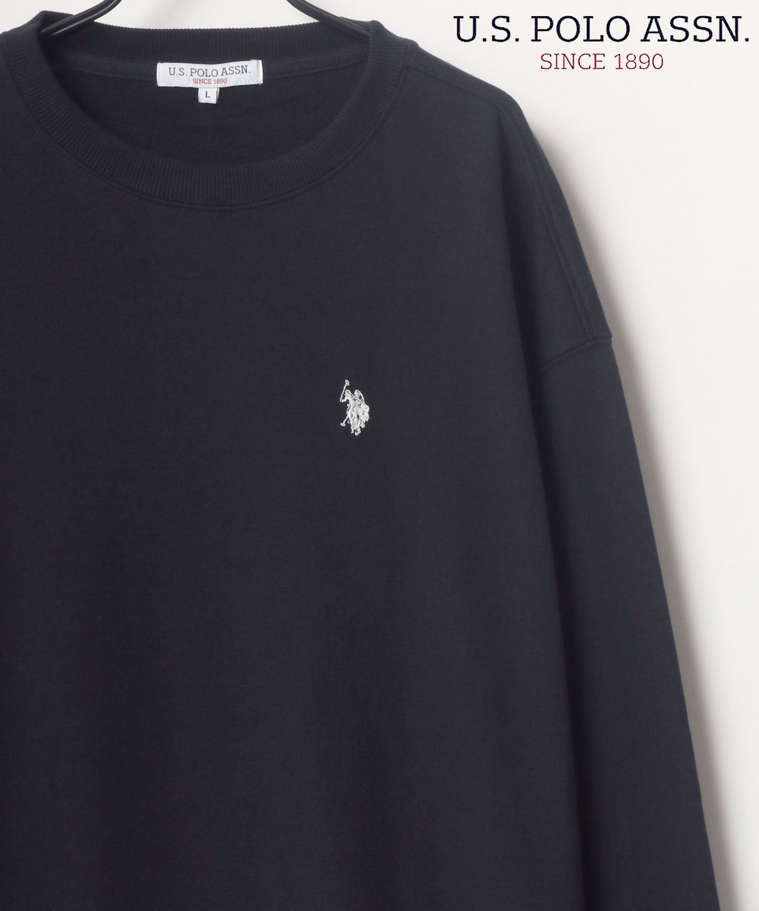 ラザル Lazar 【Lazar】U.S. POLO ASSN./ユーエスポロアッスン ビッグシルエット ワンポイント刺繍 スウェット トレーナー
