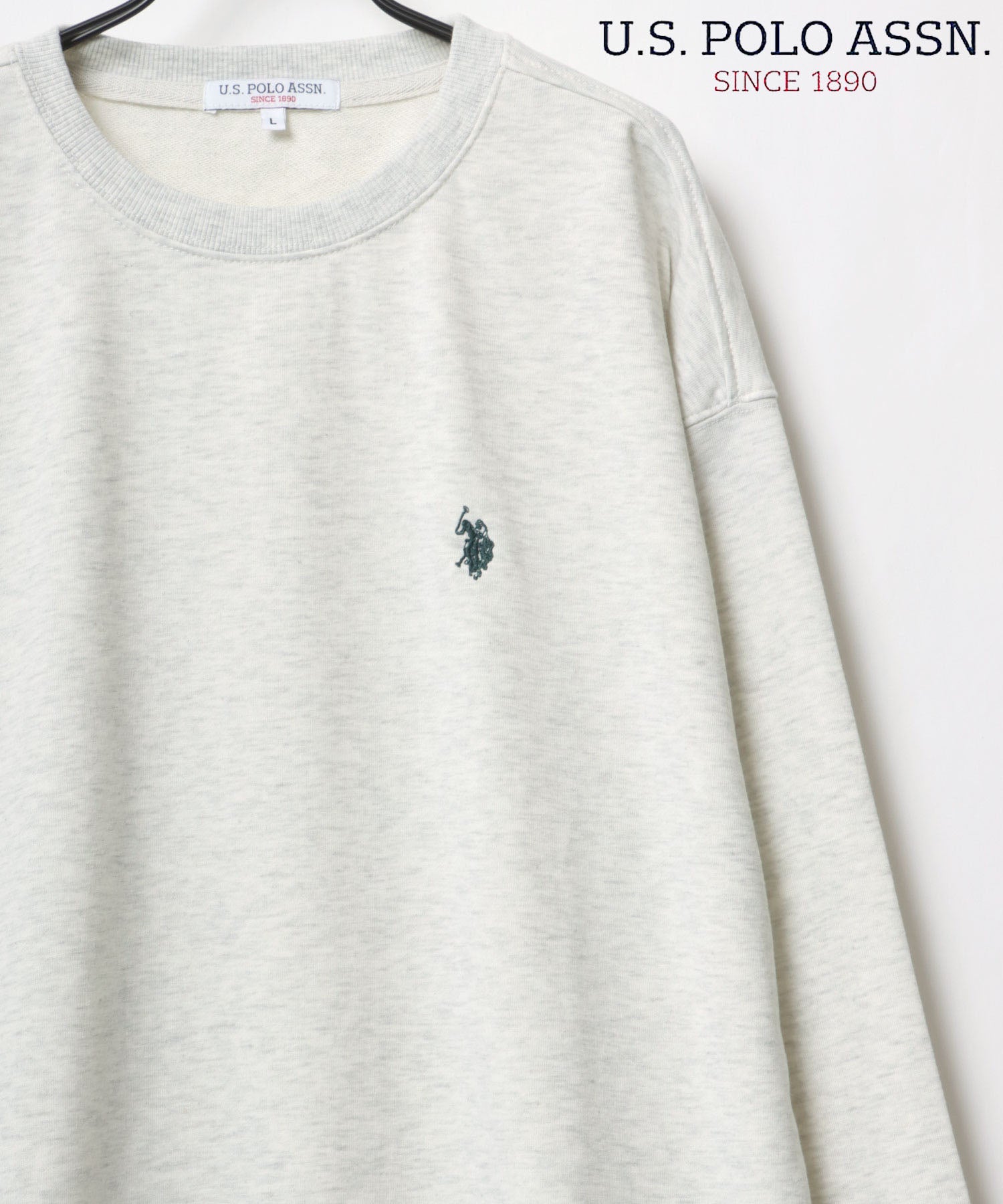ラザル Lazar 【Lazar】U.S. POLO ASSN./ユーエスポロアッスン ビッグシルエット ワンポイント刺繍 スウェット トレーナー