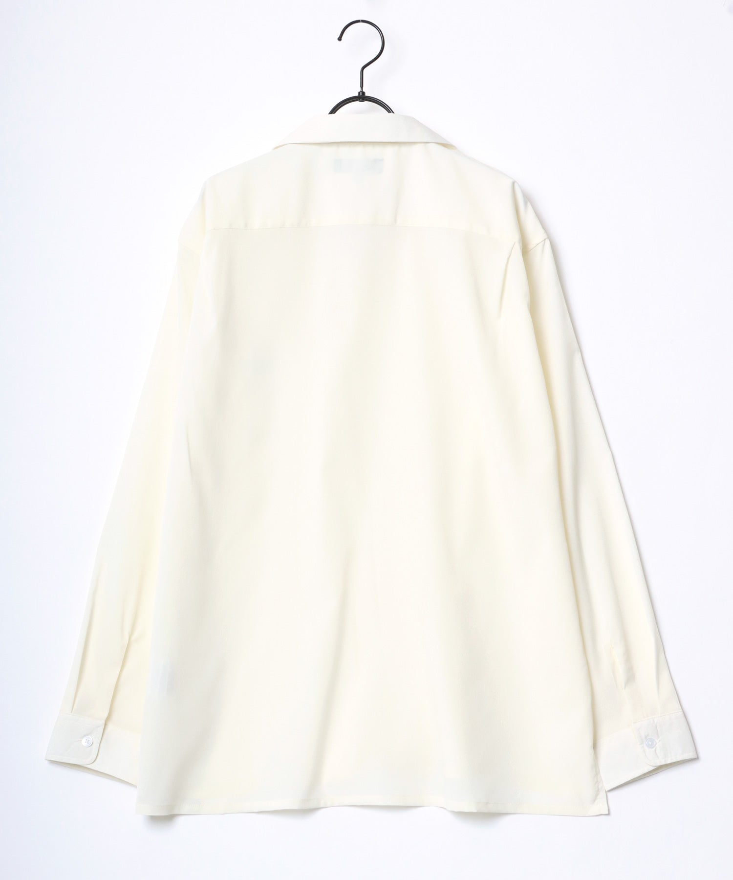 ラザル Lazar 【Lazar】オーバーサイズ ドレープ オープンカラーシャツ/無地/総柄/ストライプ/クレイジーパターン メンズ 長袖 シャツ