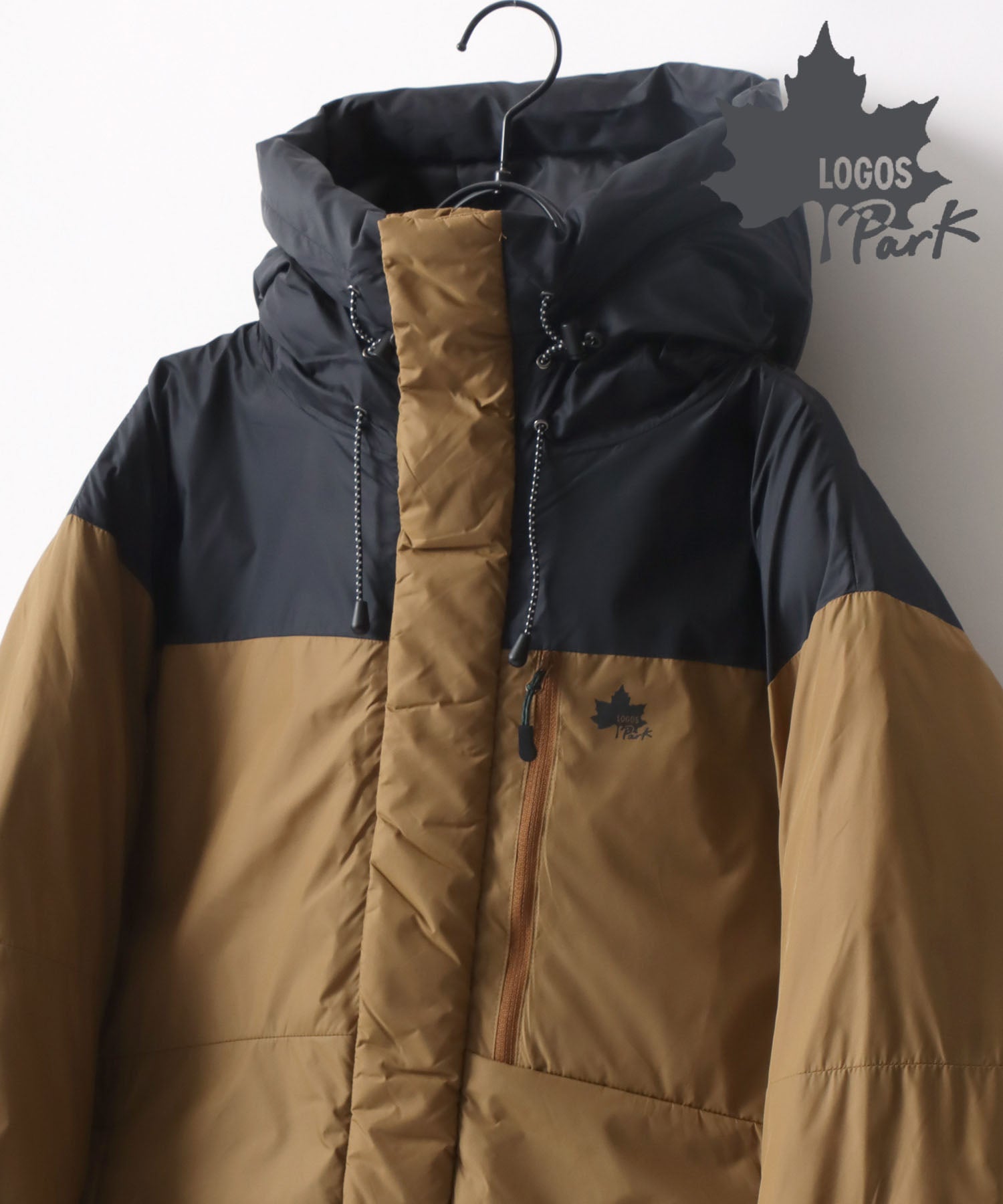 ラザル Lazar 【Lazar】LOGOS/ロゴス Fiber Down Jacket Parka/撥水 中綿 ファイバーダウンジャケットパーカー/アウター,キャメル