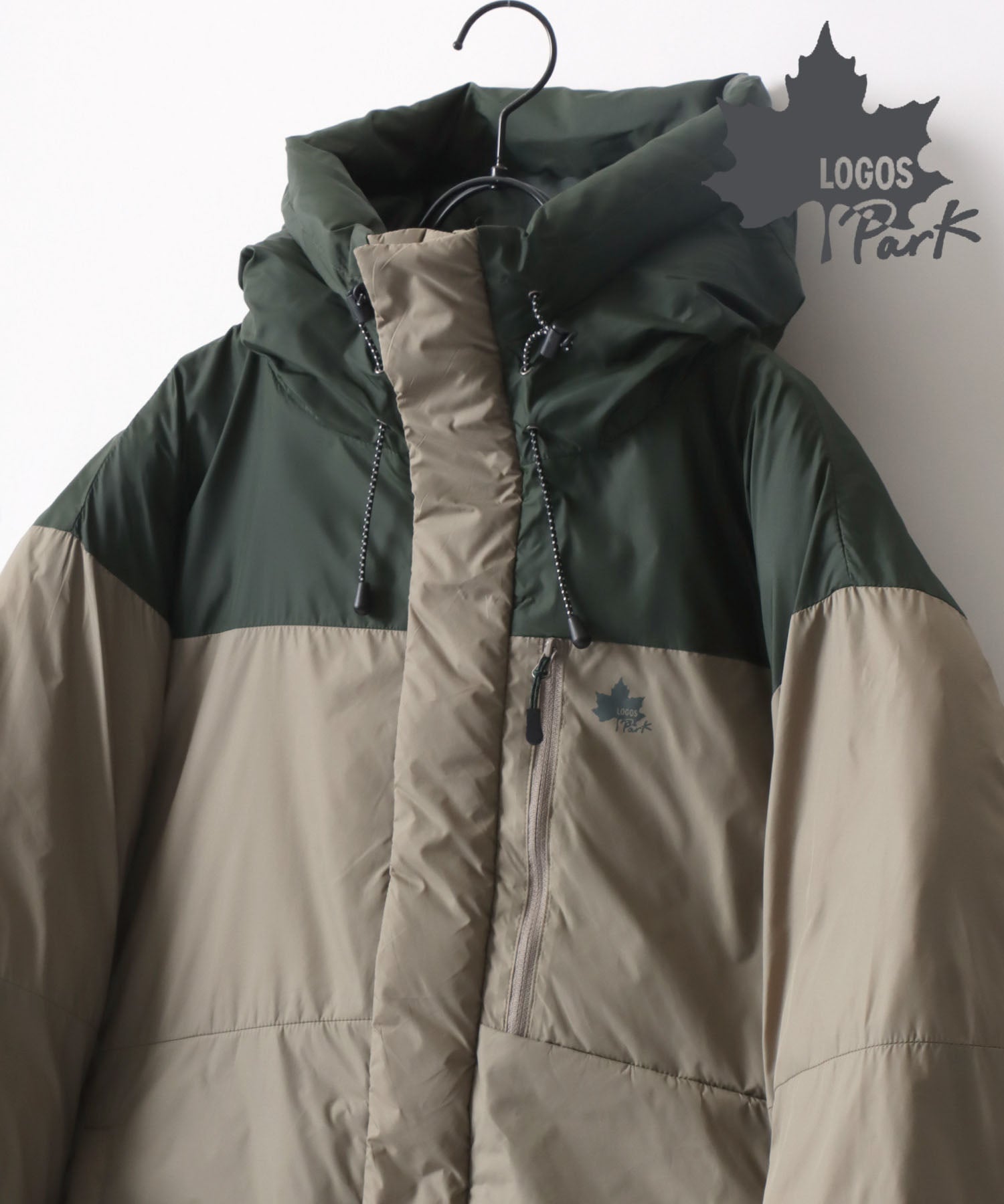 ラザル Lazar 【Lazar】LOGOS/ロゴス Fiber Down Jacket Parka/撥水 中綿 ファイバーダウンジャケットパーカー/アウター,ベージュ