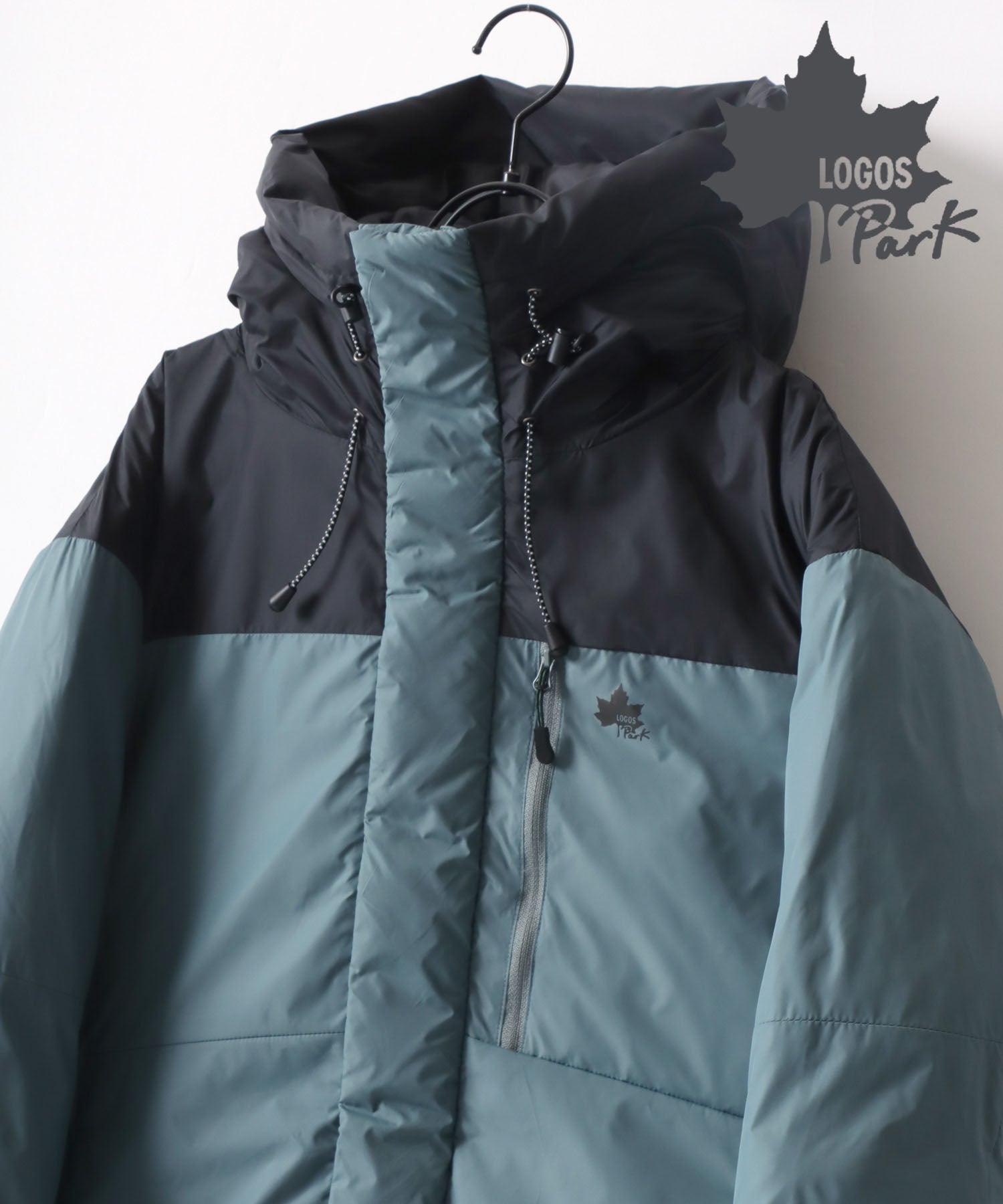 ラザル Lazar 【Lazar】LOGOS/ロゴス Fiber Down Jacket Parka/撥水 中綿 ファイバーダウンジャケットパーカー/アウター,サックス