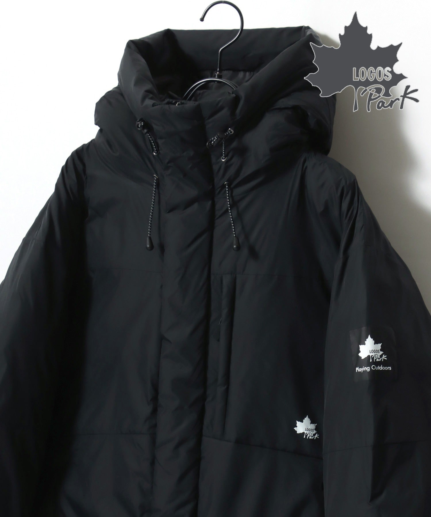 ラザル Lazar 【Lazar】LOGOS/ロゴス Fiber Down Jacket Parka/撥水 中綿 ファイバーダウンジャケットパーカー/アウター （ブラック系その他） ブラック系その他