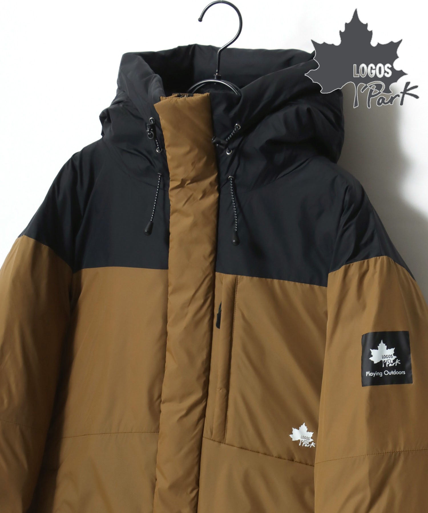 ラザル Lazar 【Lazar】LOGOS/ロゴス Fiber Down Jacket Parka/撥水 中綿 ファイバーダウンジャケットパーカー/アウター,ベージュ系その他
