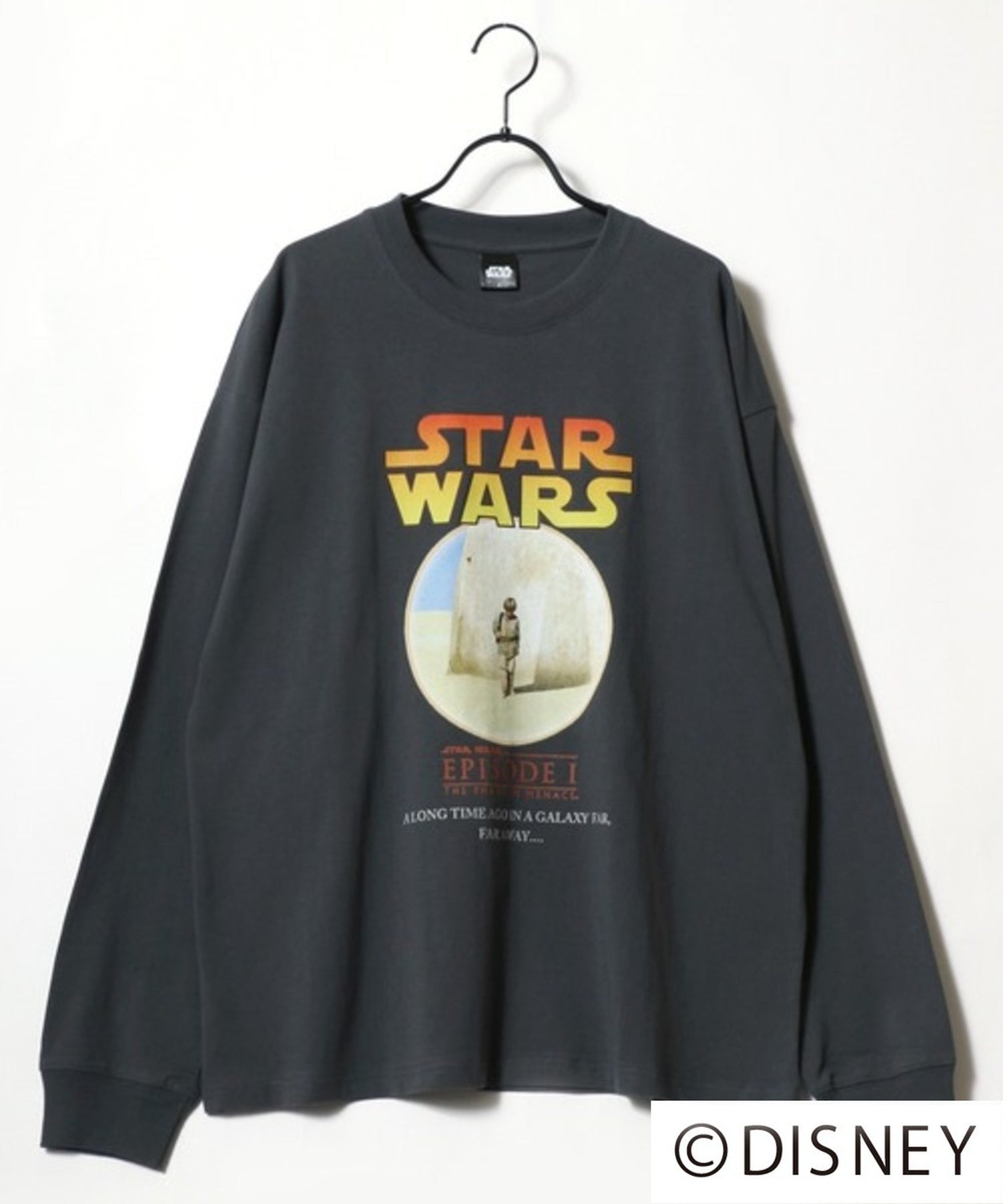 ラザル Lazar STAR WARS スターウォーズ ヴィンテージ加工 ポスターアート 長袖 Tシャツ （ブラック系その他） ブラック系その他