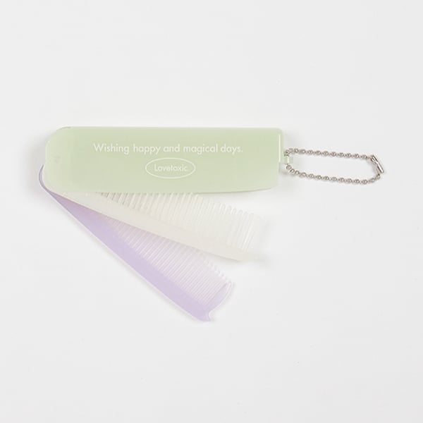 ラブトキシック Lovetoxic ロゴ2wayコーム【日本製】【返品不可商品】 （L・グリ-ン） L・グリ-ン
