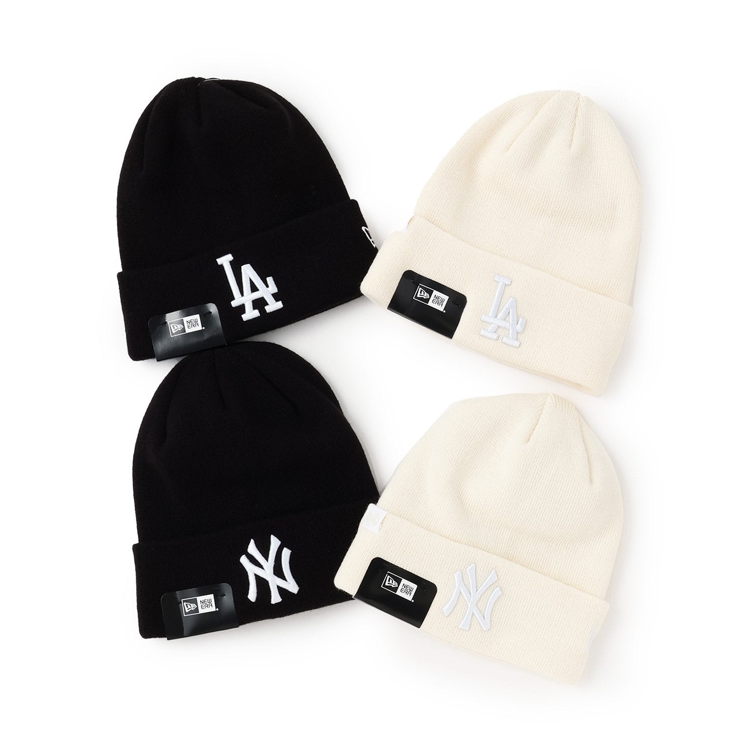 ラブトキシック Lovetoxic 【NEWERA】ベーシックMLBビーニー （白） 白