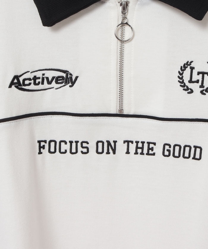 Lovetoxic 【LTXC】 Half ZIP Loose Half T