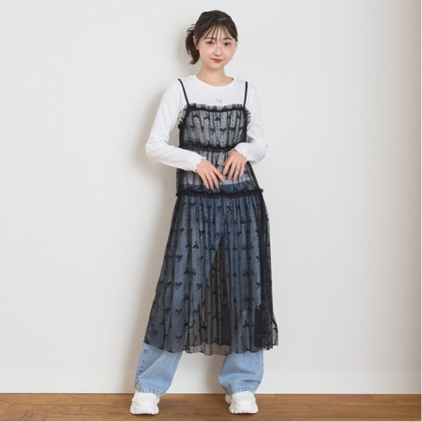 ラブトキシック Lovetoxic インナー付チュールワンピース （クロ） クロ