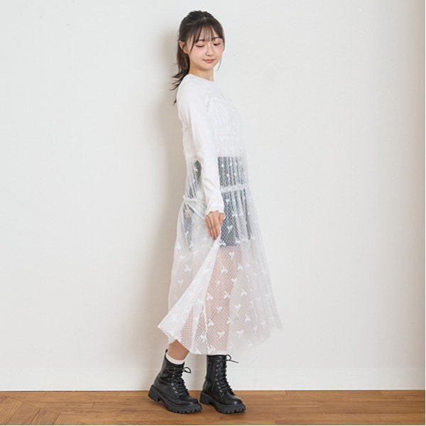 ラブトキシック Lovetoxic インナー付チュールワンピース （クロ） クロ