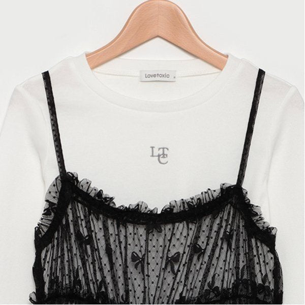 ラブトキシック Lovetoxic インナー付チュールワンピース （クロ） クロ
