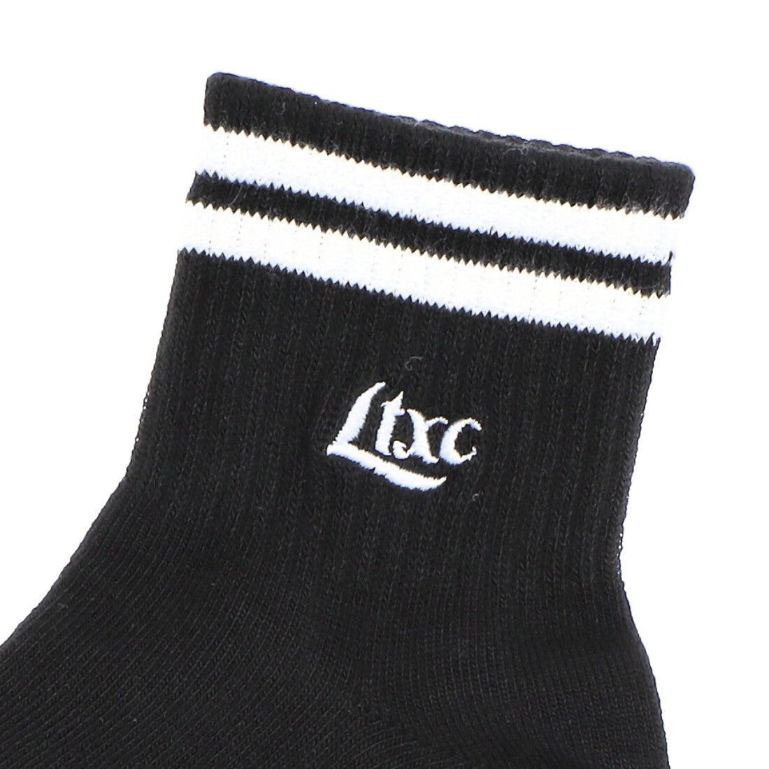 ラブトキシック Lovetoxic 【抗菌防臭】ライン刺繍ソックス