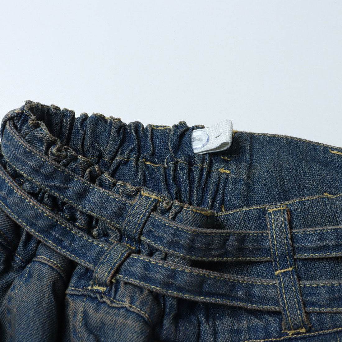 Lovetoxic 【LTXC】 Double Belt Denim Pleated Skirt