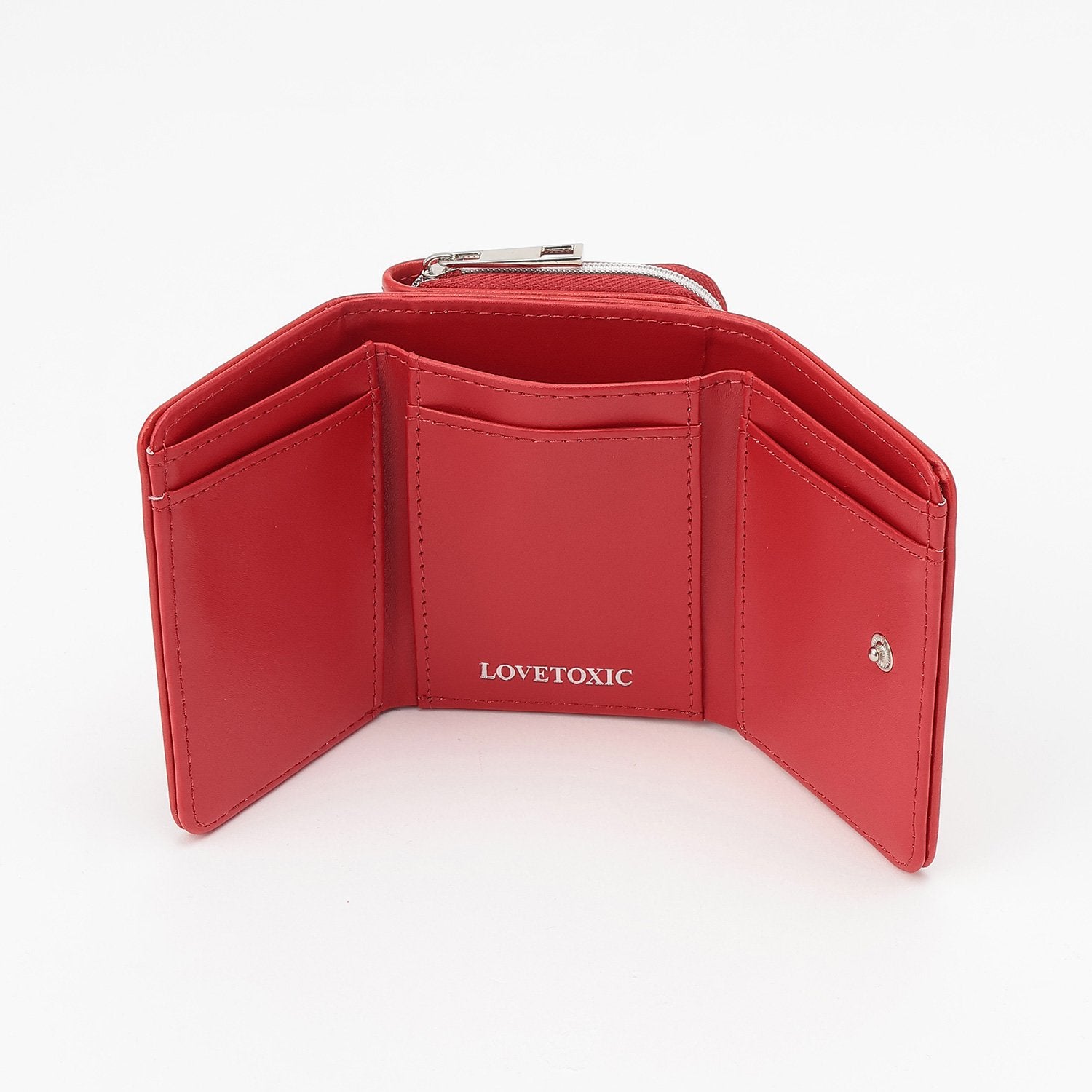 ラブトキシック Lovetoxic ハートスタッズ3折財布 （オフホワイト） オフホワイト