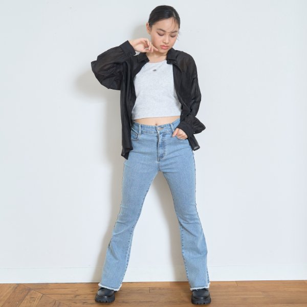 ラブトキシック Lovetoxic デニム2WAYオールインワン （クロ） クロ