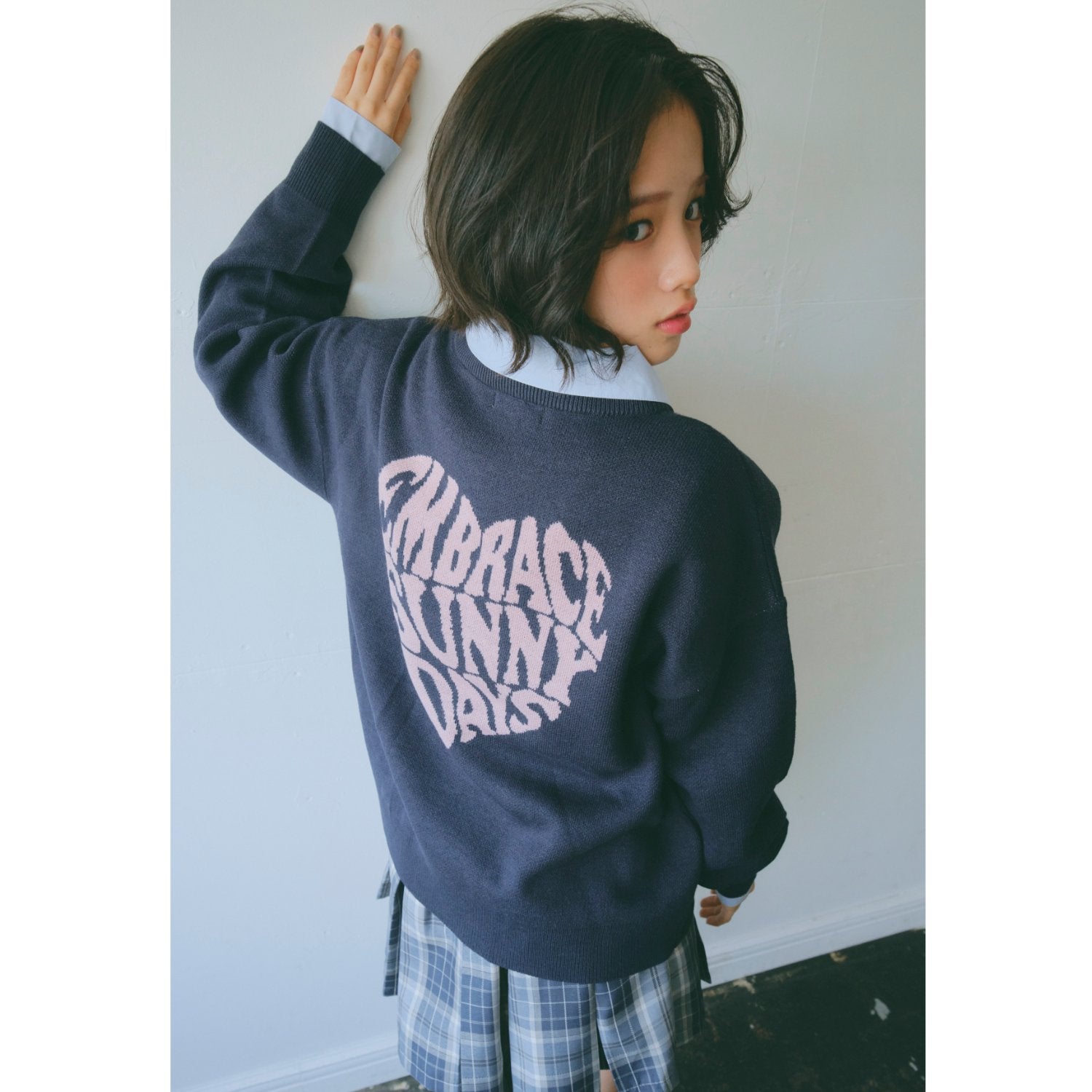 ラブトキシック Lovetoxic バックハートニットプルオーバー （コン） コン