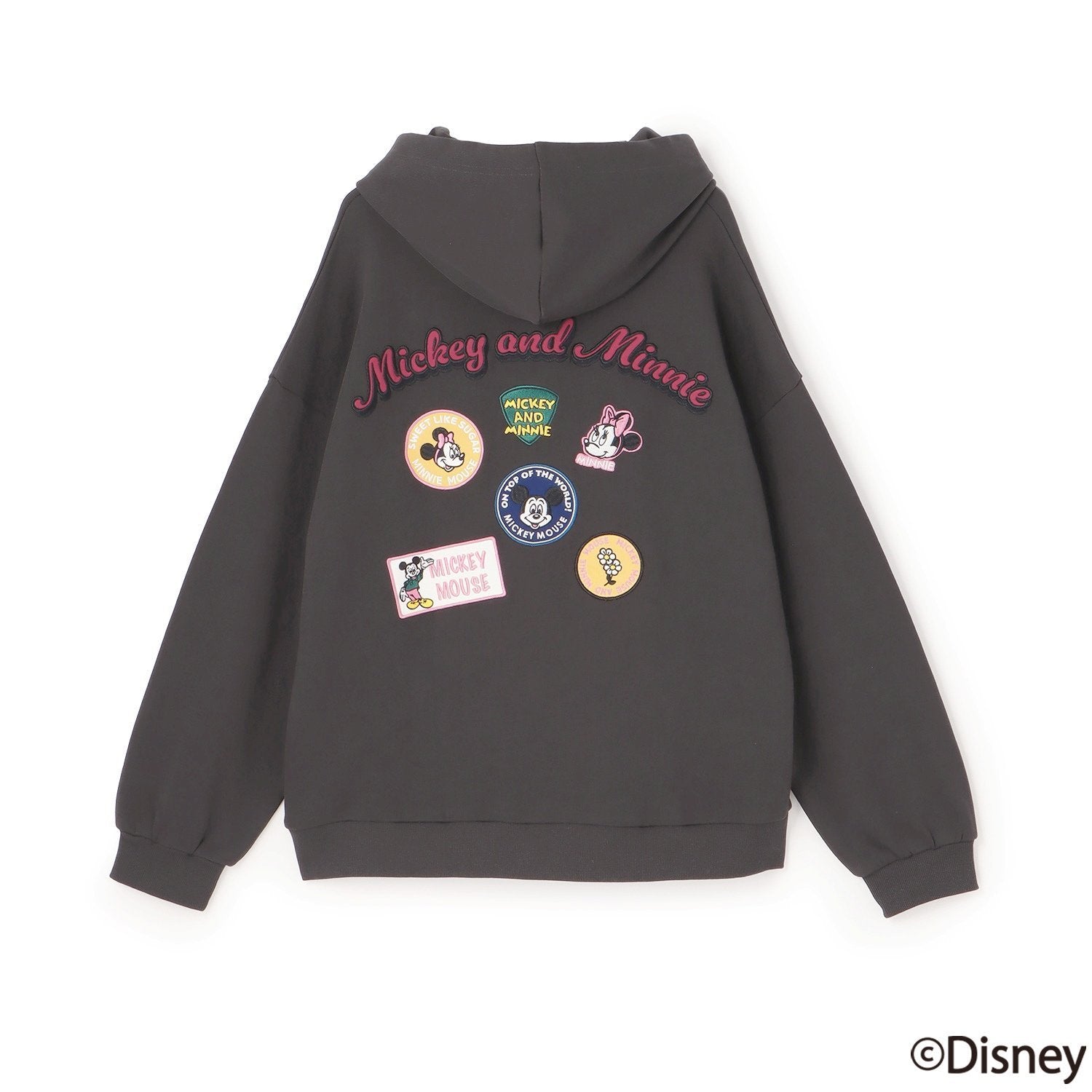 ラブトキシック Lovetoxic 【Disney】ルーズパーカー （チャコール） チャコール