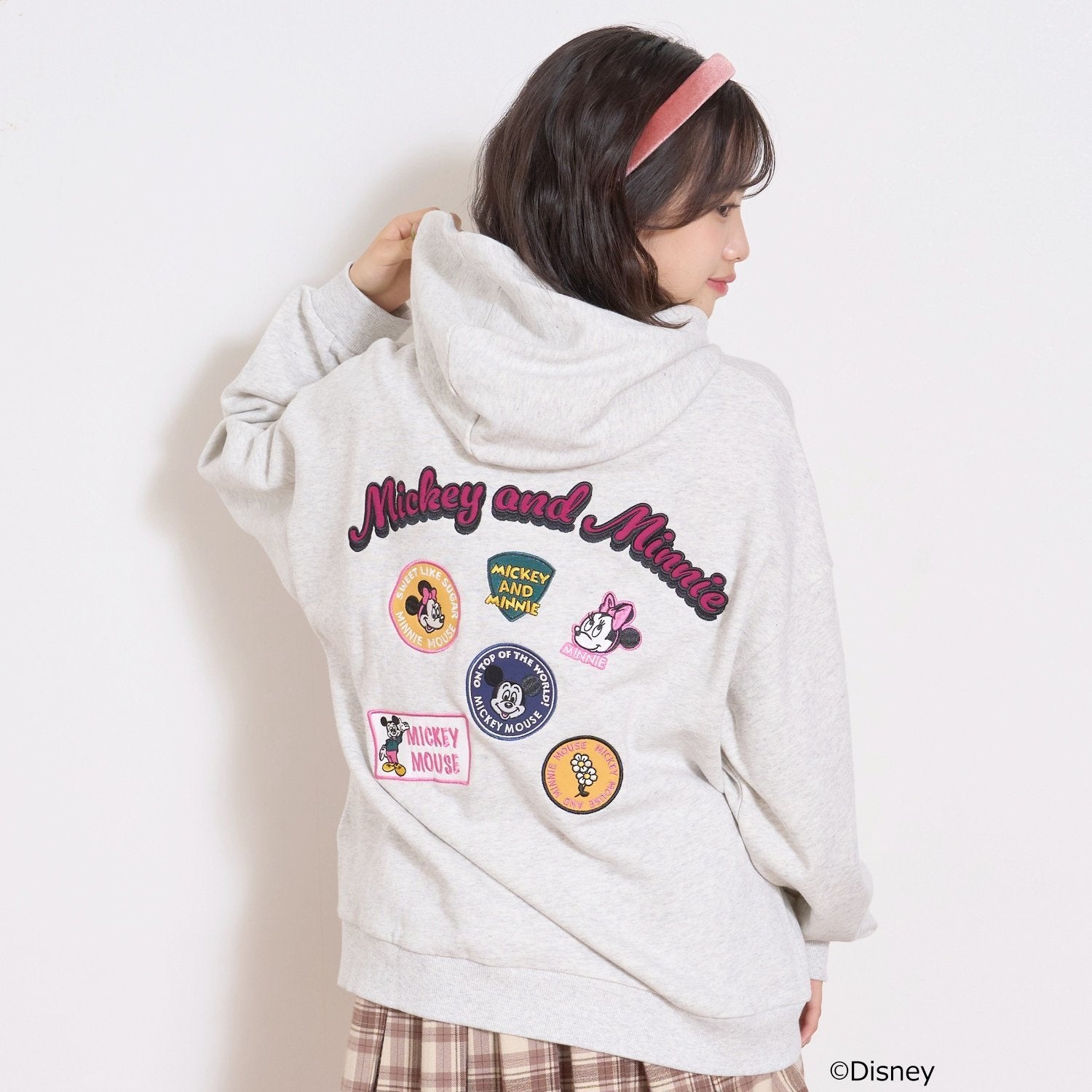 ラブトキシック Lovetoxic 【Disney】ルーズパーカー （チャコール） チャコール