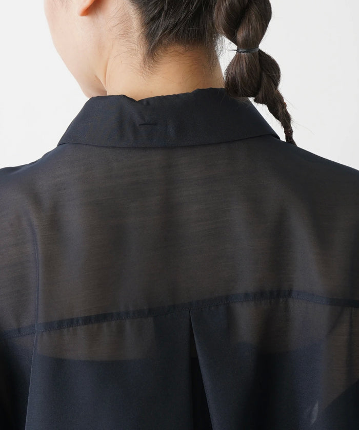 レリアンプラスハウス Leilian PLUS HOUSE 半袖スキッパーブラウス【THE NEW】【Leilian WHITE LABEL】 （ブラウン系） ブラウン系
