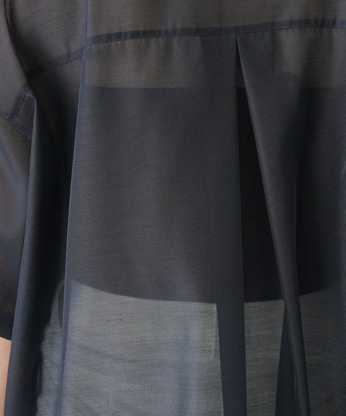 レリアンプラスハウス Leilian PLUS HOUSE 半袖スキッパーブラウス【THE NEW】【Leilian WHITE LABEL】 （ブラウン系） ブラウン系