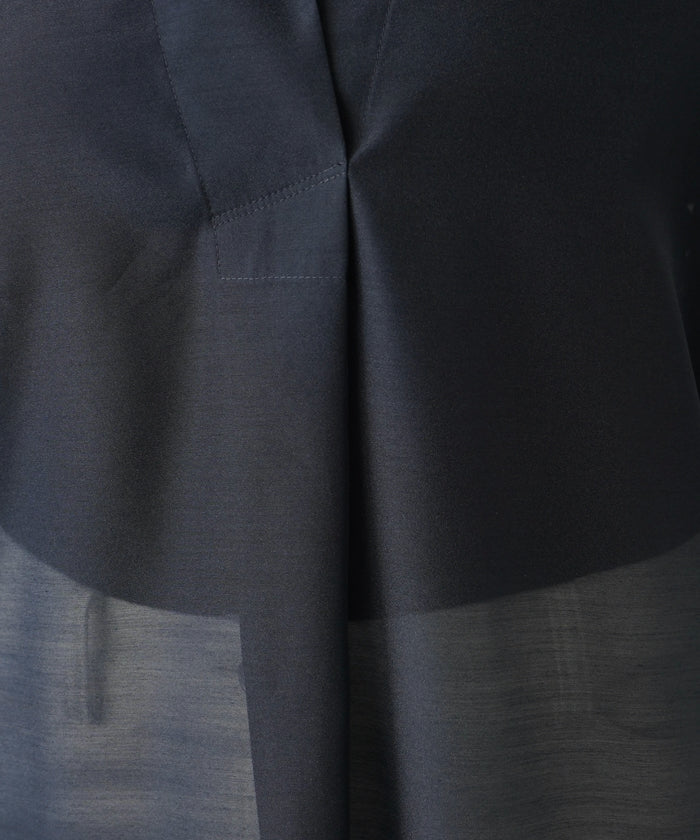 レリアンプラスハウス Leilian PLUS HOUSE 半袖スキッパーブラウス【THE NEW】【Leilian WHITE LABEL】 （ブラウン系） ブラウン系