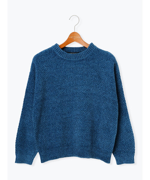 ルノンキュール Lugnoncure ラメ混モール鹿の子編みニット （イエロー） イエロー