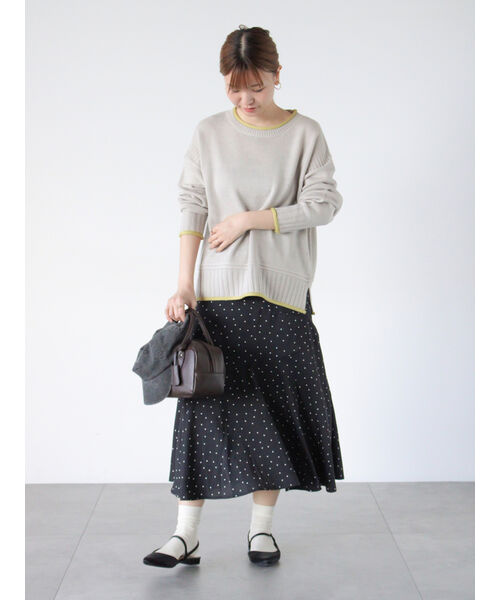 Lugnoncure Color Block Knit Crew Neck
