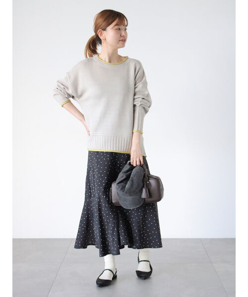 Lugnoncure Color Block Knit Crew Neck