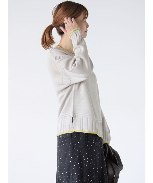 Lugnoncure Color Block Knit Crew Neck