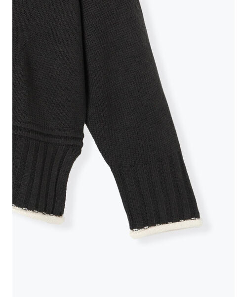 Lugnoncure Color Block Knit Crew Neck