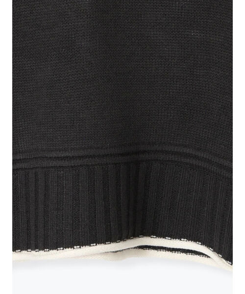 Lugnoncure Color Block Knit Crew Neck
